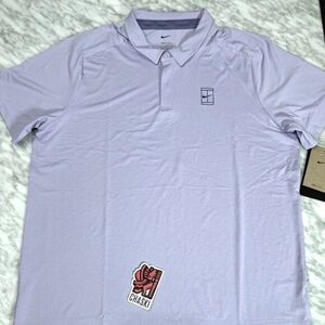 Nike Dri-Fit Court Tennis Polo Shirt Performance Jersey Men Medium FZ6907 505